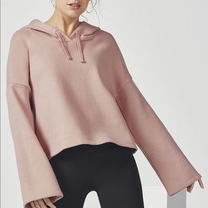 NWT FABLETICS Fleece Hoodie, Blush! Size L!